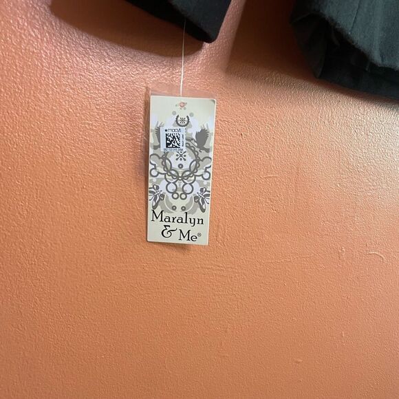 NWT Maralyn & Me Double-Breasted Peacoat in Black Womens Juniors Size XS - Picture 5 of 5